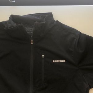 Patagonia light weight black zip up.